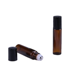 Popular empty 10ml glass amber roll on bottles for essential oil